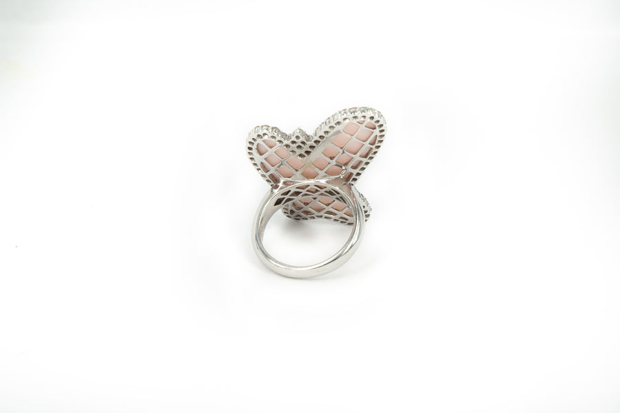 Abstract Butterfly Stone Ring