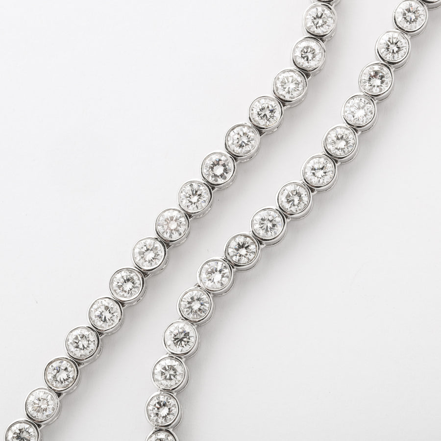 White Gold + Diamond Tennis Necklace