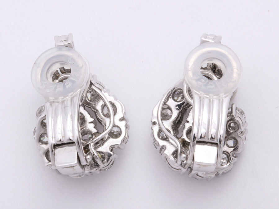 Platinum Diamond Wing Earrings