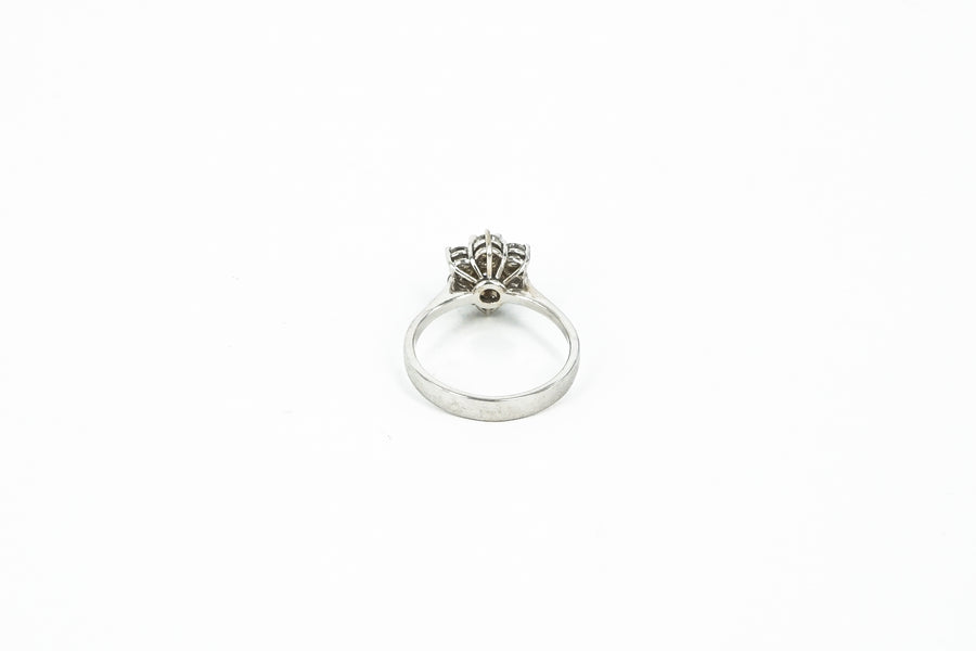 Floral Sapphire Diamond Ring