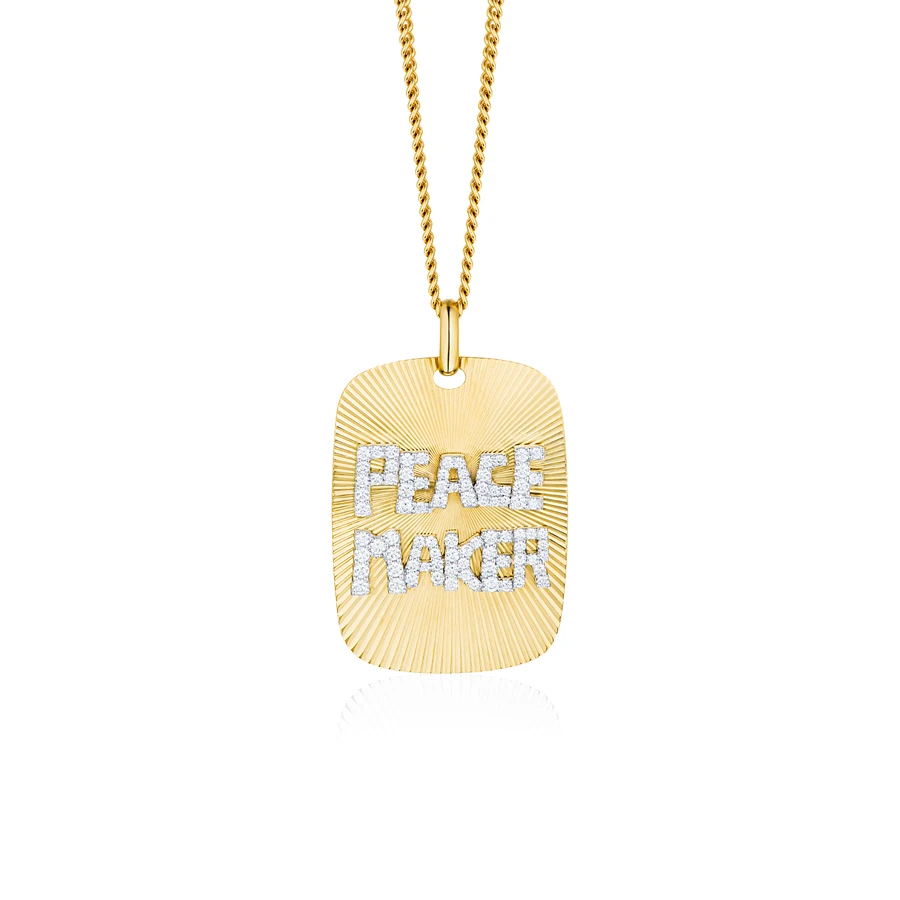 Diamond Peace Maker Necklace